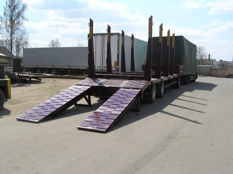 Спецприцеп тяжеловоз-трубовоз